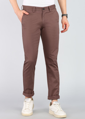 PETER ENGLAND Regular Fit Men Red Trousers