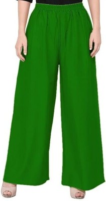 RAVISHA COLLECTION Relaxed Women Green Trousers