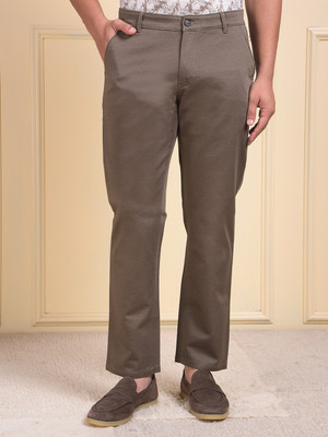 CRIMSOUNE CLUB Slim Fit Men Green Trousers