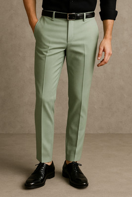 JAYCAP Slim Fit Men Light Green Trousers