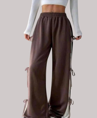 QeonCloset Loose Fit Women Brown Trousers