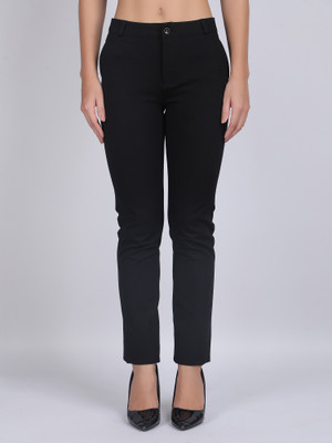 Blue Ronin Regular Fit Women Black Trousers