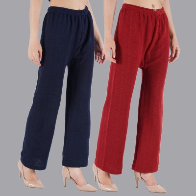 CROWNKING Relaxed Women Multicolor Trousers