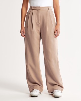 FNOCKS Regular Fit Women Beige Trousers