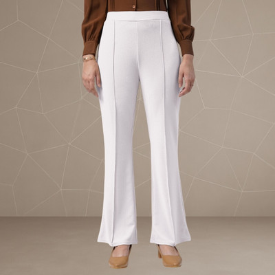 Squadfashion Loose Fit Women White Trousers