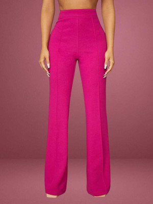 HouseOfCommon Regular Fit Women Pink Trousers