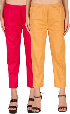 Nael Fashion Regular Fit Women Pink Trousers