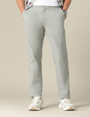 U.S. POLO ASSN. Slim Fit Men Grey Trousers