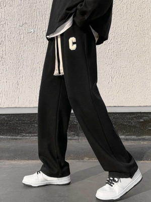 KOTTY Relaxed Men Black Trousers