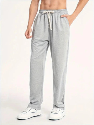 Daphne Maurier Solid Men Grey Track Pants