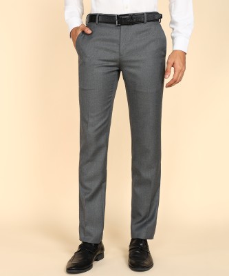 Raymond Regular Fit Men Grey Trousers