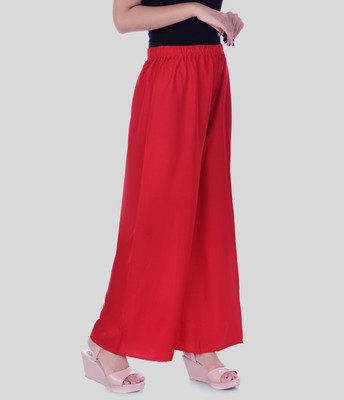 PinkCity Style Regular Fit Women Red Trousers
