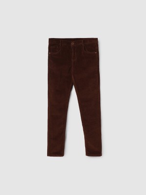 MAX Regular Fit Boys Brown Trousers