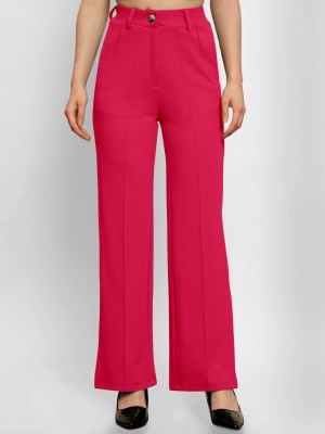 AUSK Regular Fit Women Pink Trousers