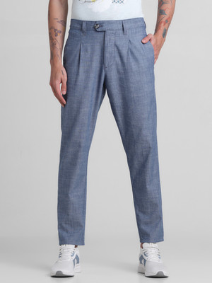 JACK & JONES Regular Fit Men Blue Trousers
