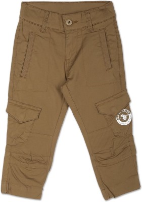 U.S. POLO ASSN. Regular Fit Boys Brown Trousers