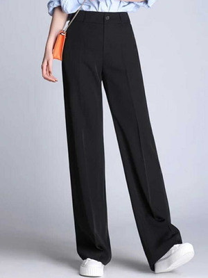 NEXT ONE Loose Fit Women Black Trousers
