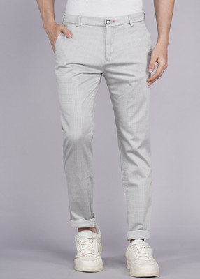 KILLER Slim Fit Men Grey Trousers