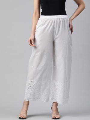 Readiprint Fashions Flared Women White Trousers