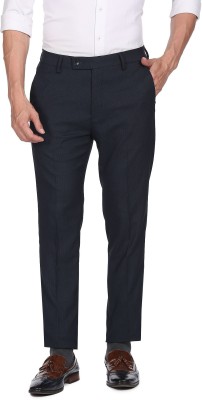 ARROW Slim Fit Men Blue Trousers