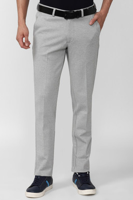 VAN HEUSEN Slim Fit Men Grey Trousers