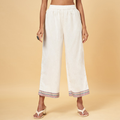 Rangmanch by Pantaloons Regular Fit Women Beige Trousers