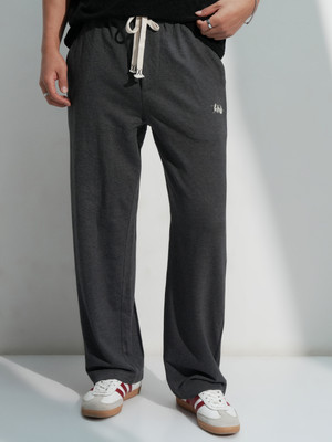 HIGHLANDER Straight Fit Men Black Trousers