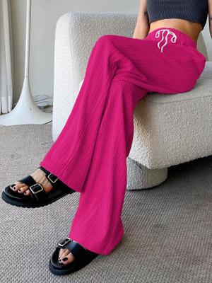 Rajovati Loose Fit Women Pink Trousers
