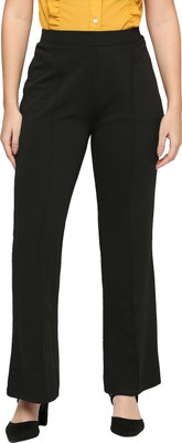 Smarty Pants Flared Women Black Trousers
