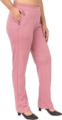 mlada Straight Fit Women Pink Trousers