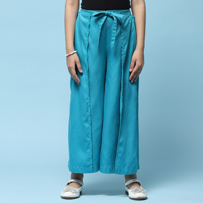 BIBA Relaxed Girls Light Blue Trousers