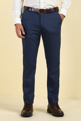 Allen Solly Slim Fit Men Dark Blue Trousers
