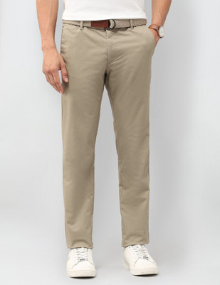 U.S. POLO ASSN. Slim Fit Men Beige Trousers