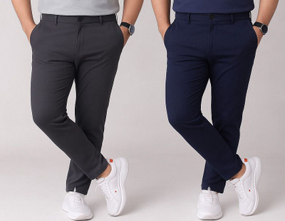 ynam Regular Fit Men Multicolor Trousers