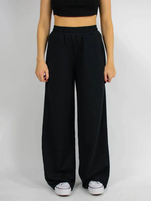 Dockstreet Loose Fit Women Black Trousers