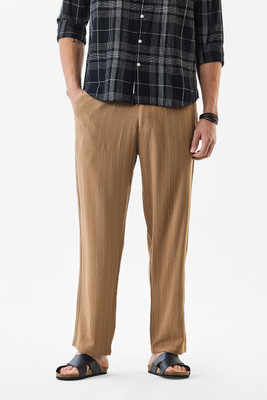 Snitch Regular Fit Men Brown Trousers