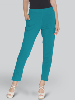 Lyra Regular Fit Women Blue Trousers