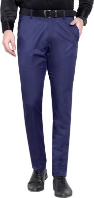 UpToDate Fashion Regular Fit Men Dark Blue Trousers