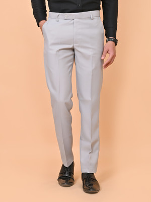 El Cielo Regular Fit Men Grey Trousers