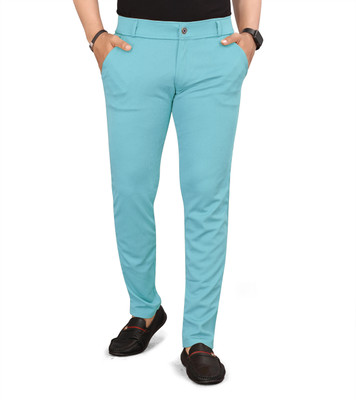 ynam Relaxed Men Light Blue Trousers