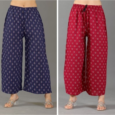 Anayra Relaxed Women Red, Dark Blue Trousers