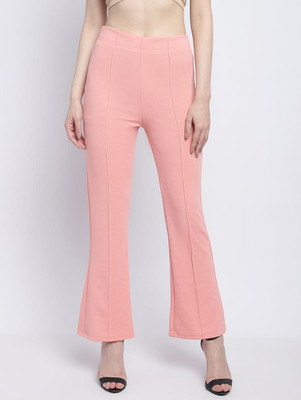 Kanishk Regular Fit Women Pink Trousers