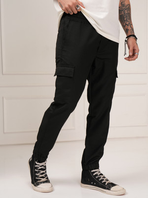 HIGHLANDER Regular Fit Men Black Trousers