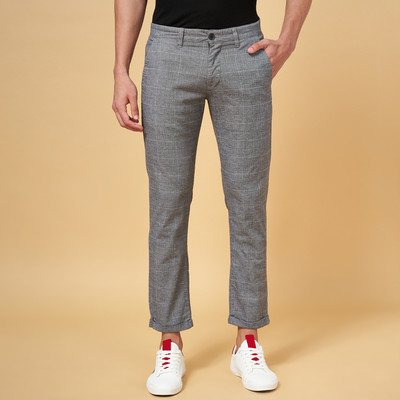 Byford by Pantaloons Slim Fit Men Grey Trousers