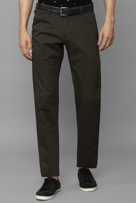 Allen Solly Slim Fit Men Green Trousers