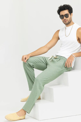 Abizzstore Retails Surat Regular Fit Men Green Trousers