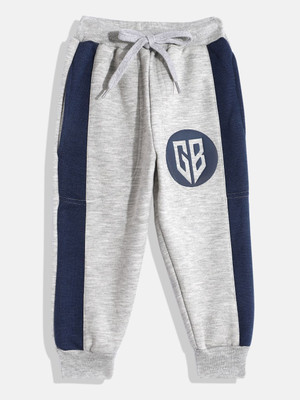 Here&Now X Game Begins Regular Fit Boys Grey Trousers