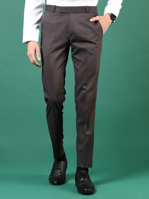 V-MART Regular Fit Men Brown Trousers