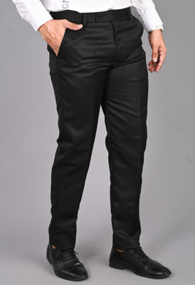 FUBAR Regular Fit Men Black Trousers