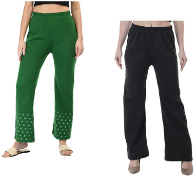 IndiWeaves Flared Women Multicolor Trousers